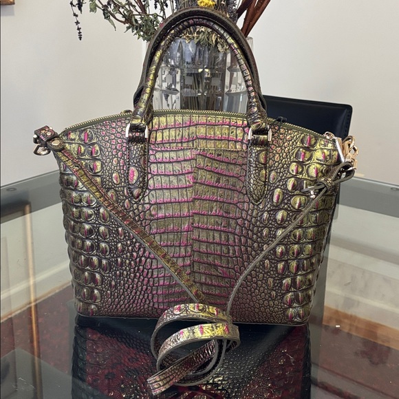 Brahmin Duxbury Satchel iridescent Handbag/Crossbody NWT - Picture 5 of 11